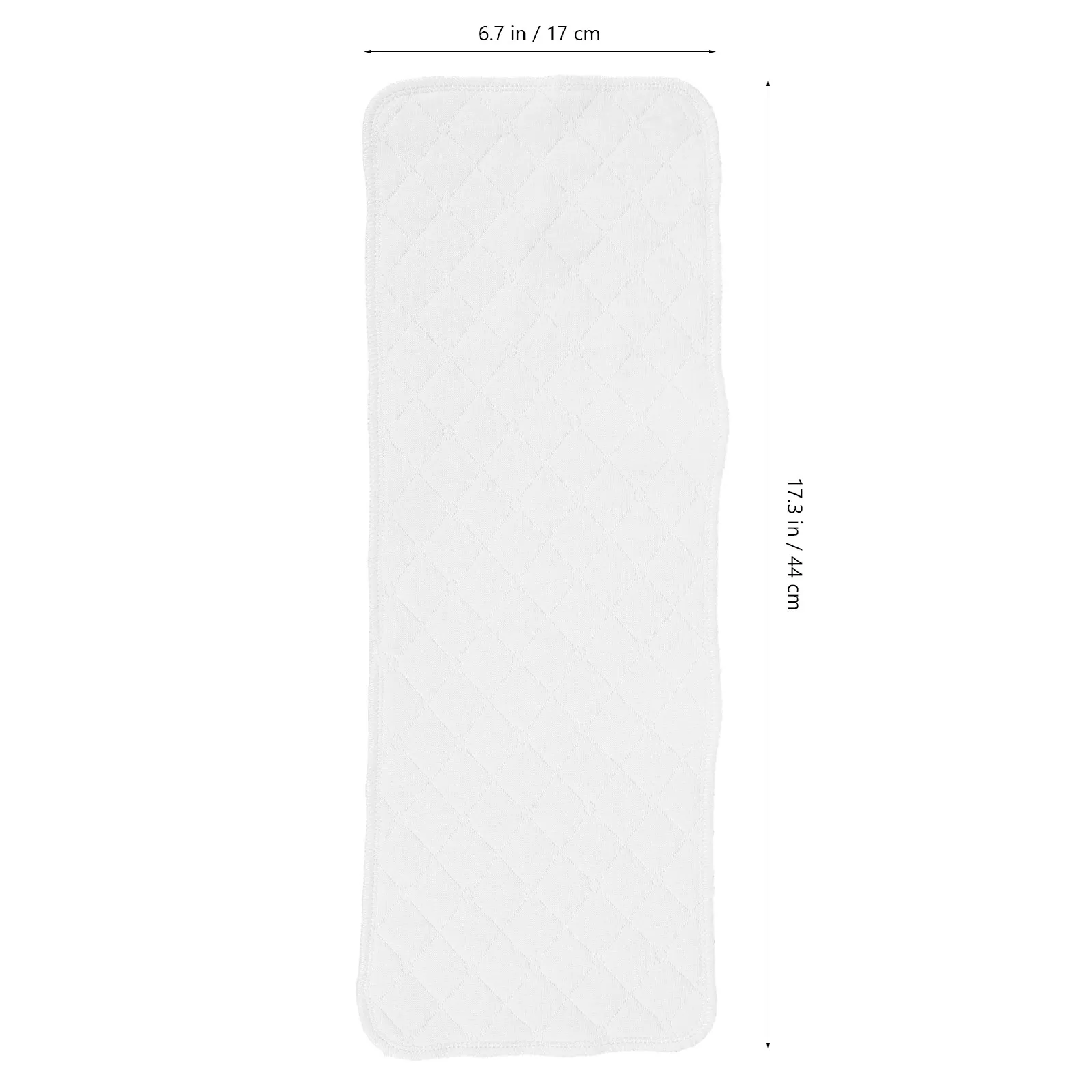 5Pcs White Cotton Baby Diapers Reusable Nappies Three Layer Soft Absorbent Cloth Diapers for Newborn Baby Washcloths