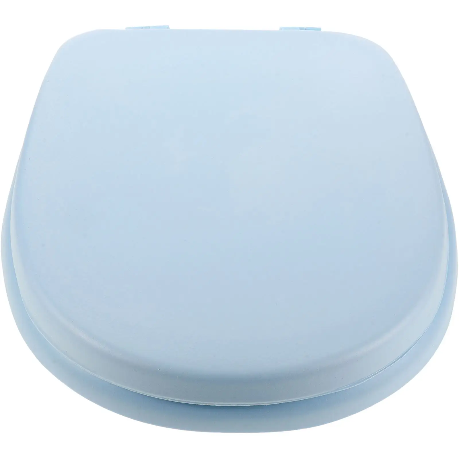 Circle Toilet Seat Round Bidet Lid Accessory Sky-blue Seats Cover for Standard Toilets