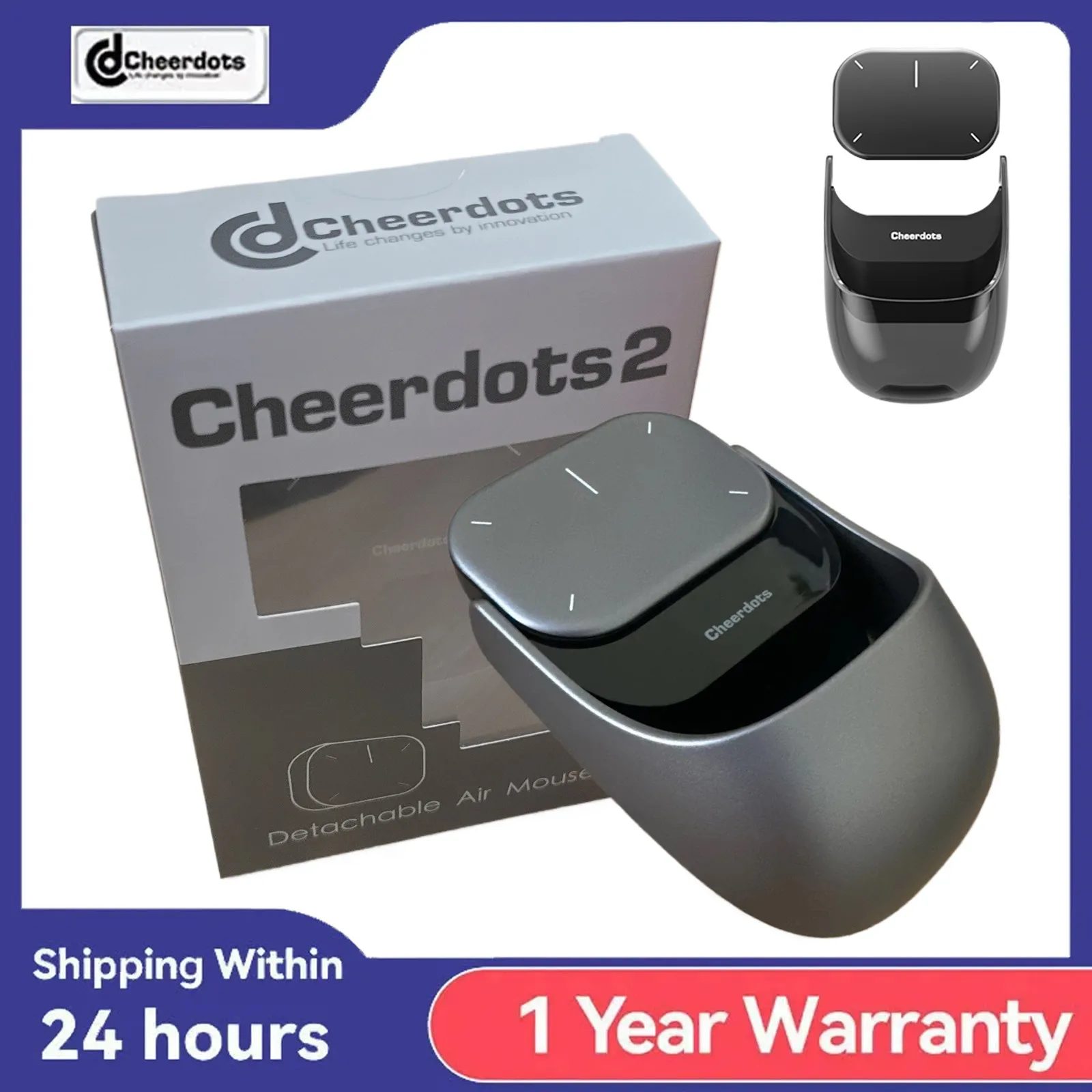 

Cheerdots 2, съемная воздушная мышь, Bluetooth, беспроводная сенсорная панель, лазерная запись с искусственным интеллектом, чат GPT, мобильный презентатор, дистанционное управление на заказ