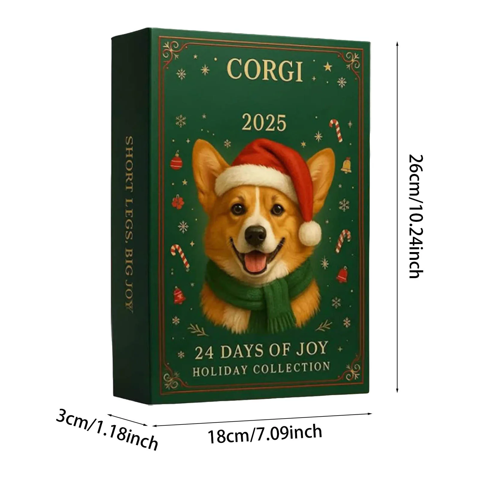 30 كوب شفط للمؤقت الثاني تقويم مجيء كورجي مع 24 قلادة كورجي أكريليك لعيد الميلاد العد التنازلي هو مؤقت 30 دقيقة #3