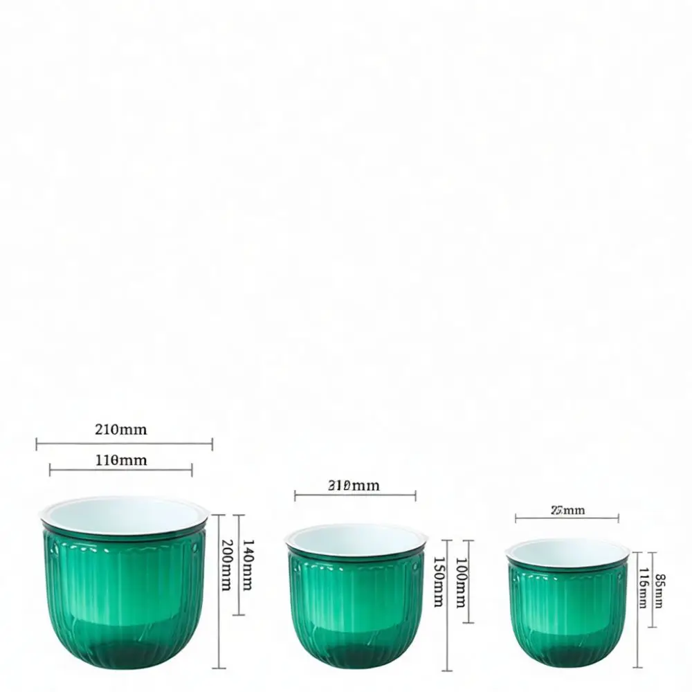 Modern Hanging Plant Pot Self Watering Transparent Resin Vase Durable Flower Container For Indoor Office Balcony Use