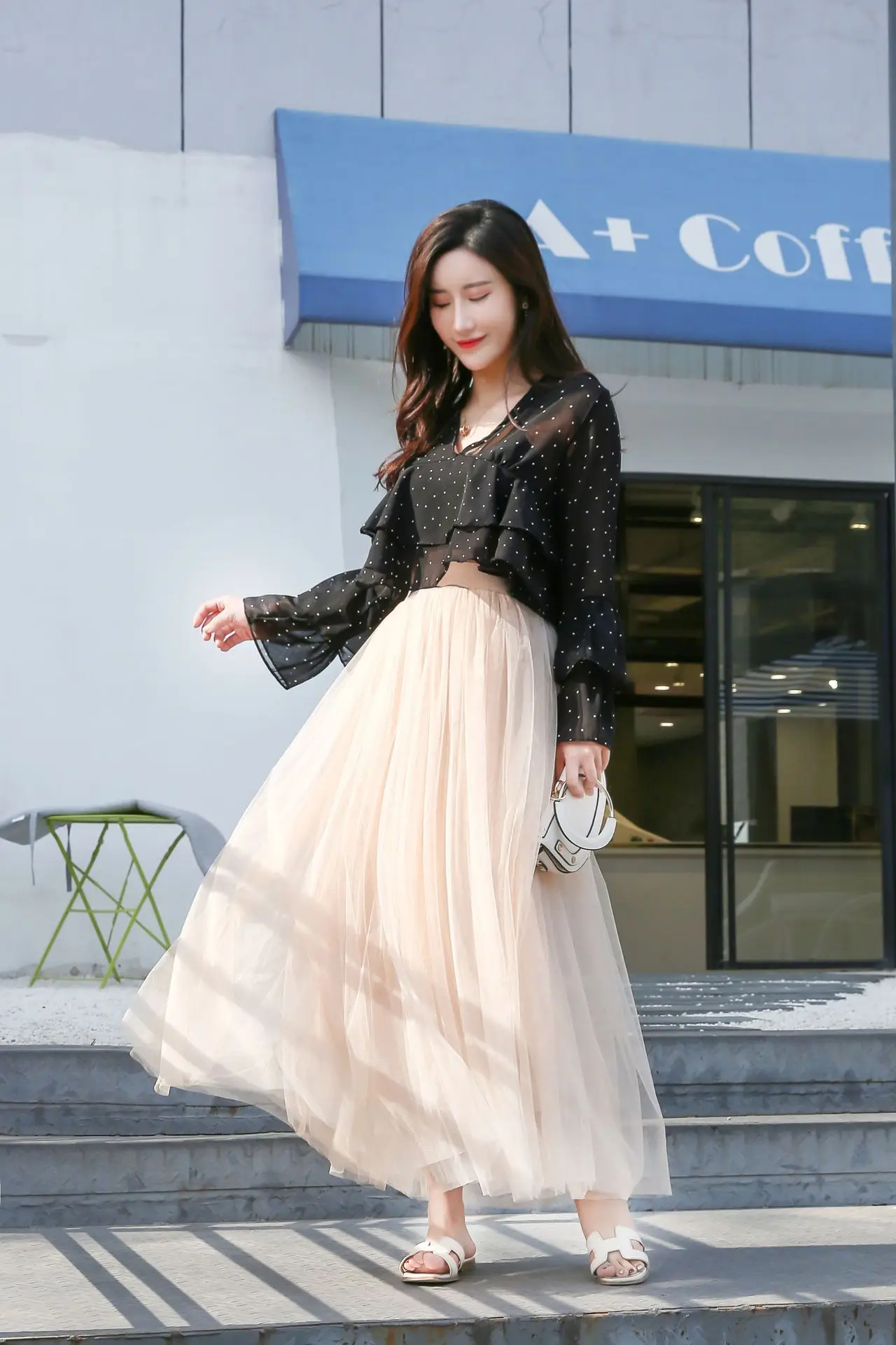 Pleated Chiffon Skirt for Women, Perfect for Spring and Summer