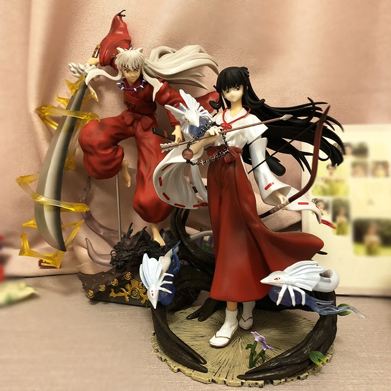 Anime Figurine Inuyasha Kikyo GK Statue Kikyō PVC Action Figure Collection Model Toy 26cm