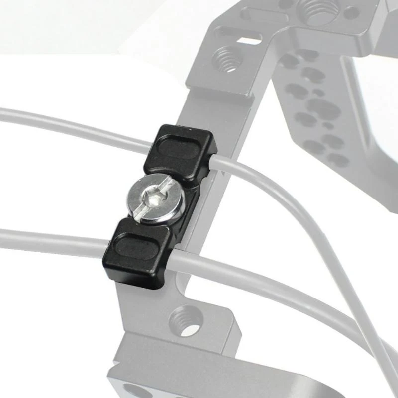 652F Universal Cable Clamp for Camera Cage Aluminum Alloy DSLR Camera Light Bracket L Board Wire Organizers Easy to Install
