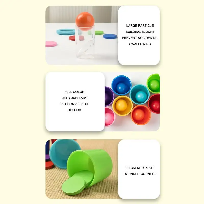 Juguetes de clasificación de colores para niños pequeños, juguetes de conteo para aprender colores, juguetes educativos, habilidades motoras finas, juego de bolas