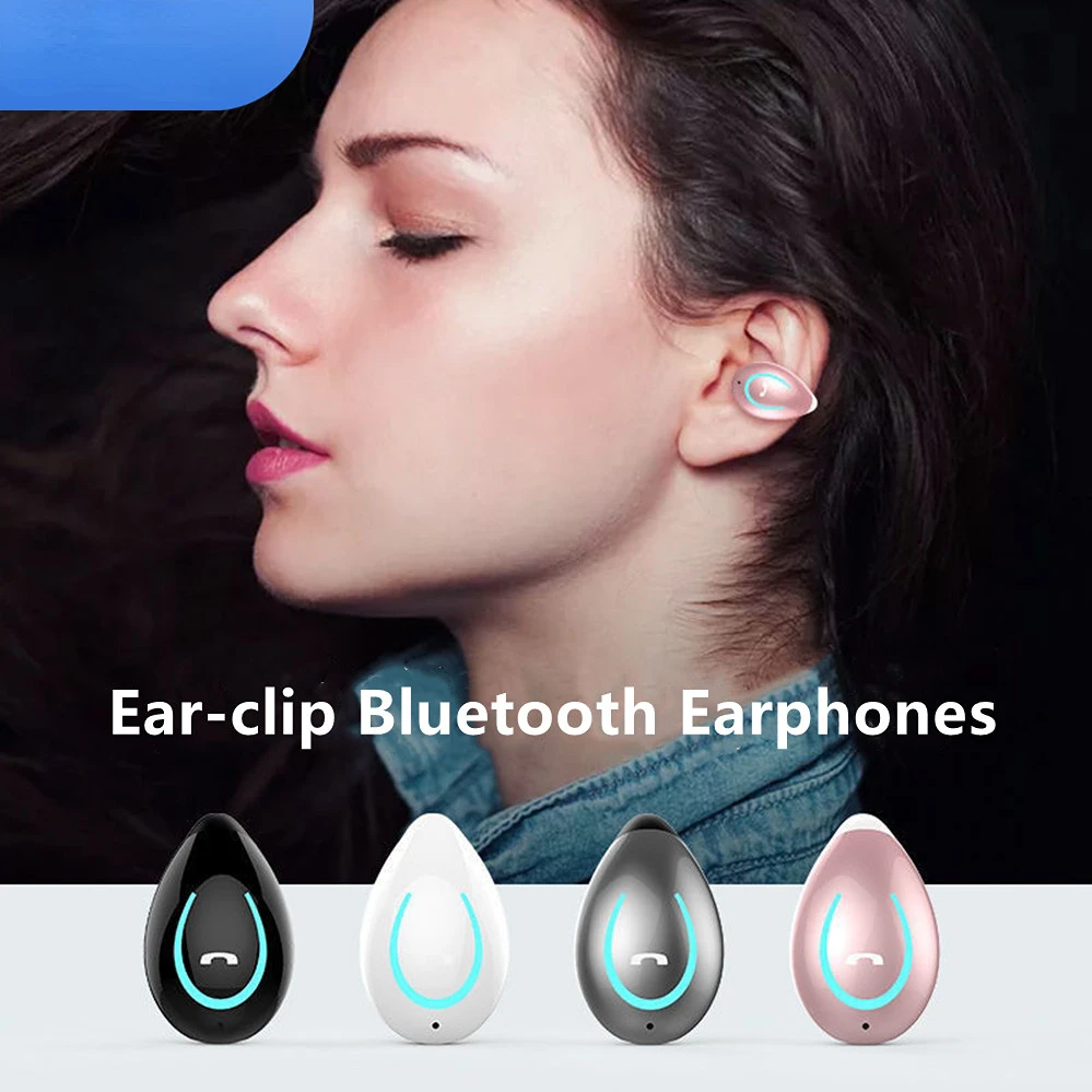 

Single Earclip Fone Bluetooth Wireless Headphones Sports Headset Gamer No Ear Pain TWS Earbuds Blutooth Earphone