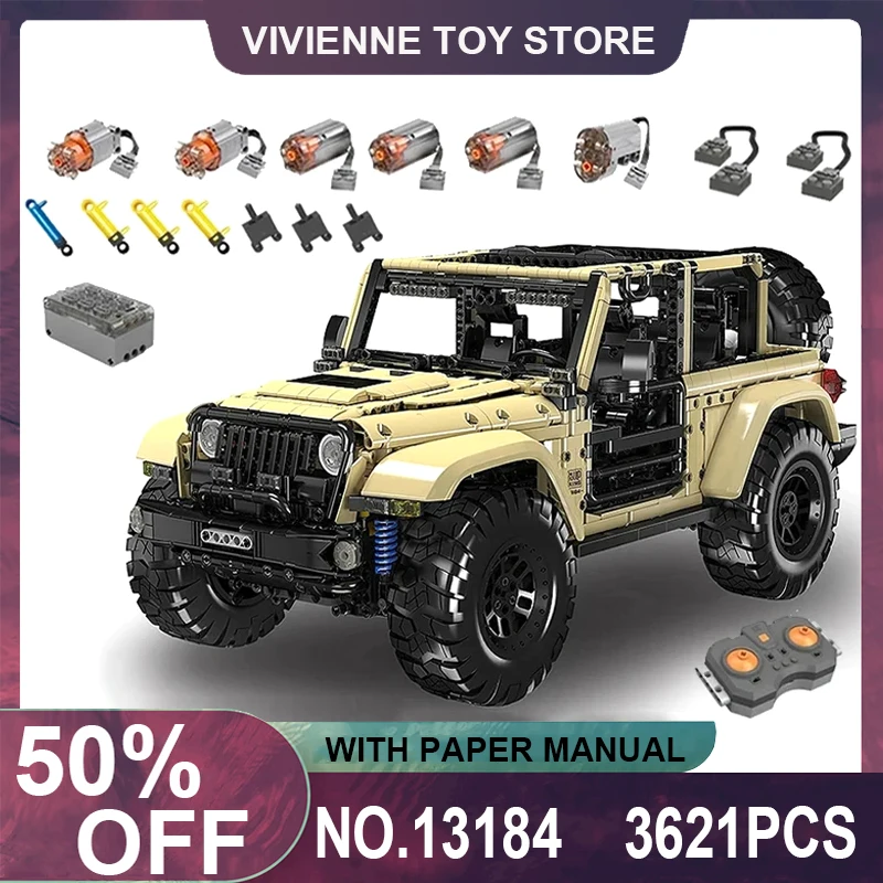 

Mould King 13184 Technical Car Toys The APP/RC Motorized Off-road vehicle Model Building Blocks Bricks Christmas Gift For Kids