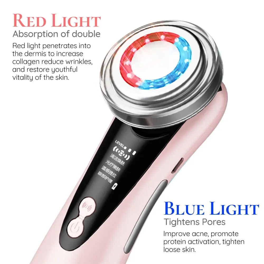 EMS Low Frequency Facial Massager Skin Care Tool Phototherapy Face Lift Tighten Multifunction Firm Device Face Skin Rejuvenation