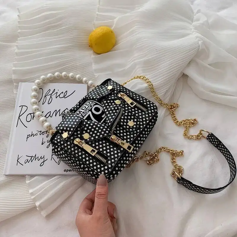 Jacket Shape Shoulder Bag Design Pearl Handle Totes Women Fashion Tend Handbag Shoulder Bag Crossbody Bag Female Bolsa