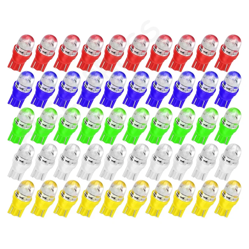 

New50PCS T10 194 168 2825 LED Speedometer Instrument Gauge Cluster Dash Light Bulbs