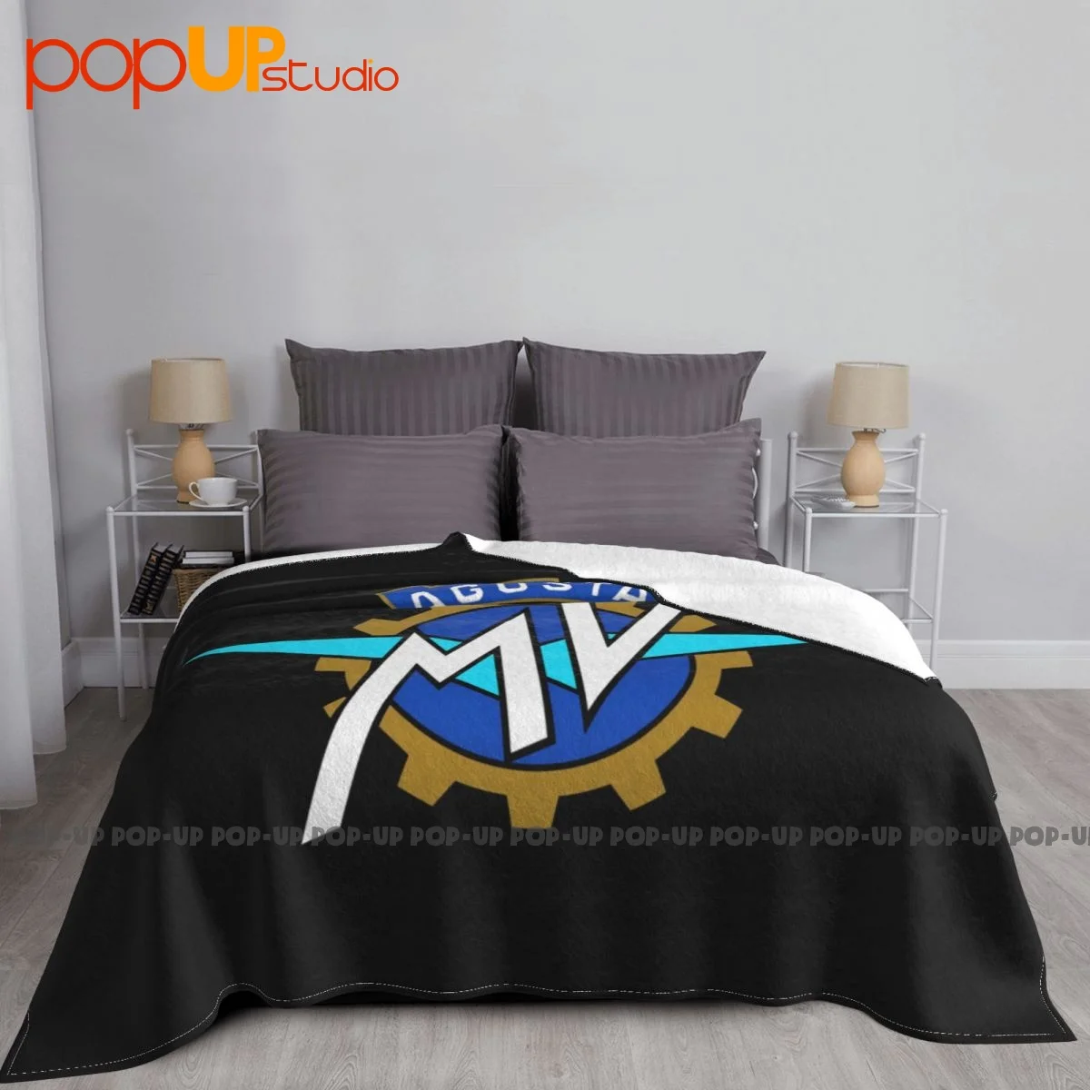 Mv Agusta Motorcycle Logo P-267 Blanket High Classic All Season Bedding Throws Machine Washable