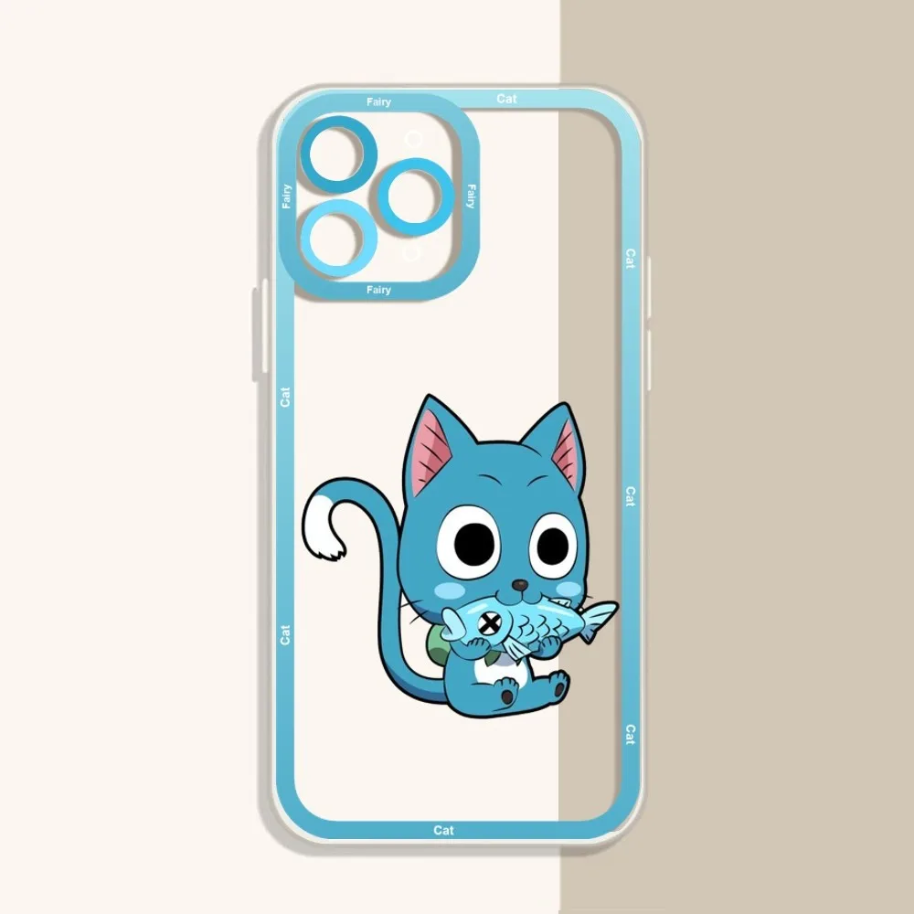 F-Fairy T-Tail Happy Cute Cat Phone Case For IPhone 12 11 13 14 Pro Max XR XS Max X SE2020 7 8 Plus Case