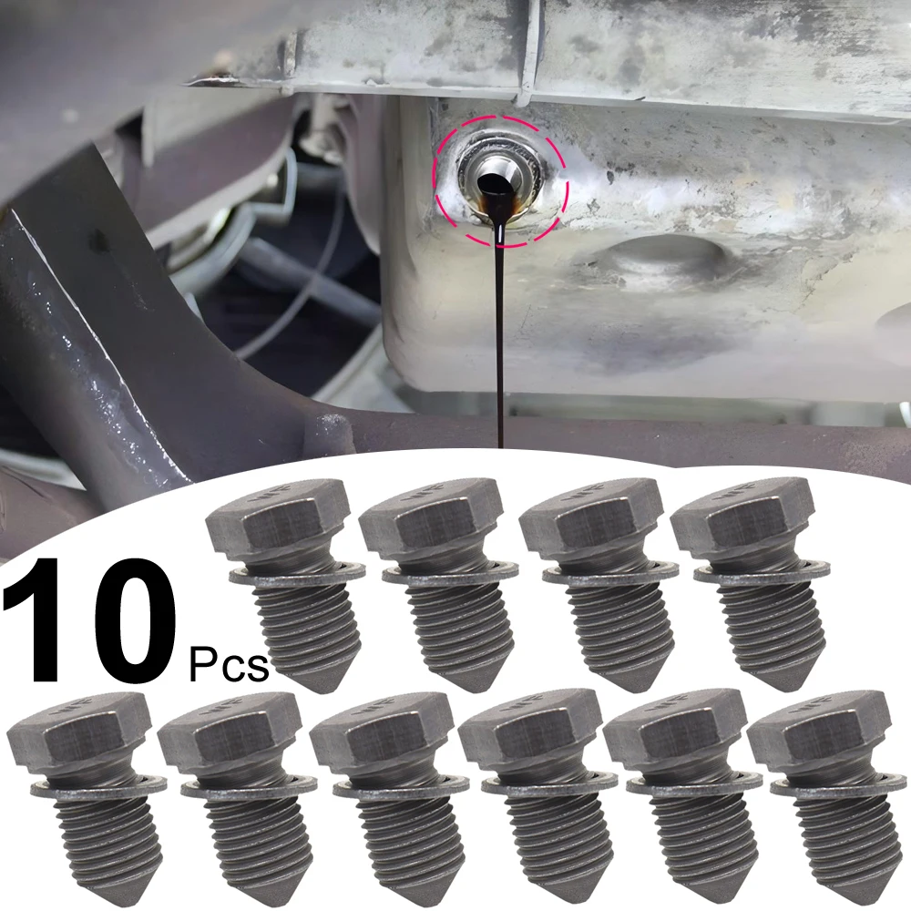 10pcs Oil Sump Pan Plug Drain Seal Washer For Transporter T5 Golf 4 5 6 Bora 1J Jetta 1K Fabia 6Y Octavia 1U Ibiza 6L Leon 1P