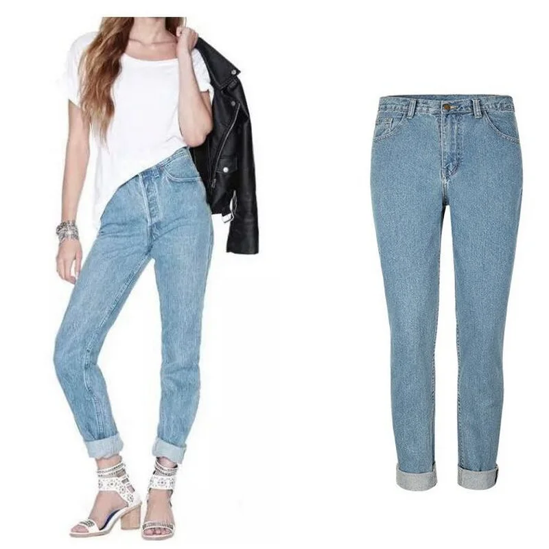 

Women's Ankle-Length Denim Pants, High Quality Trousers, Fashion Jeans, Size 24-30