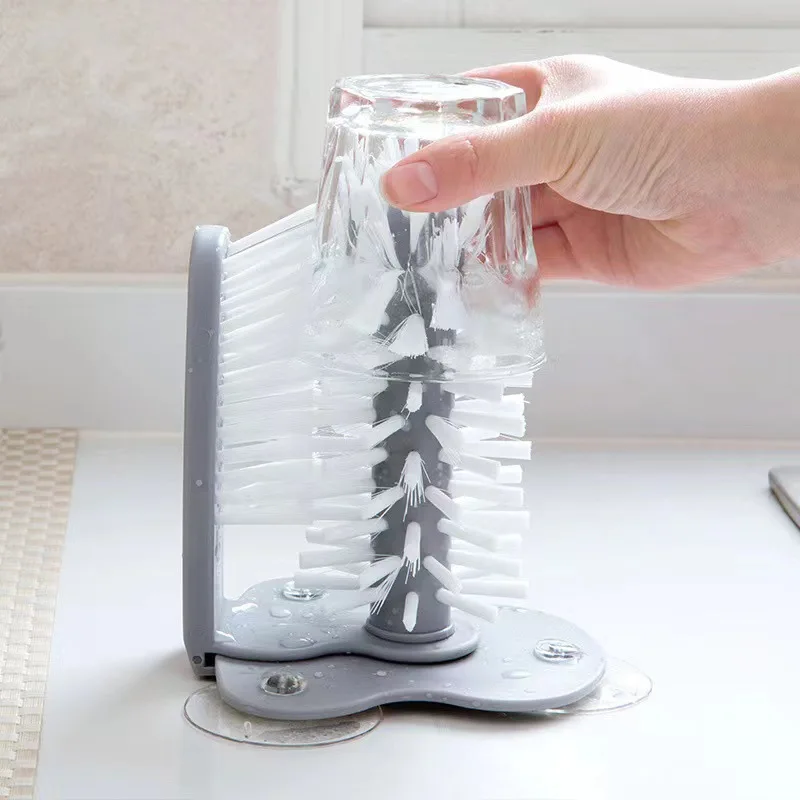 Cepillo de limpieza para botellas de agua, vasos, copas, jarras y vasos de cerveza de tallo largo, utensilios de cocina