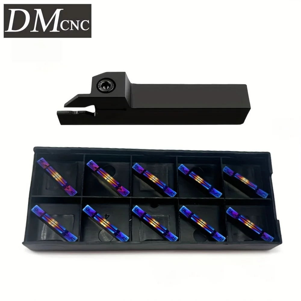 Carbide Grooving Tool Set - MGEHR1616-3/MGIVR2016-3 Holders + MGMN300M Nano Blue Inserts | Right-Hand CNC Turning Tools