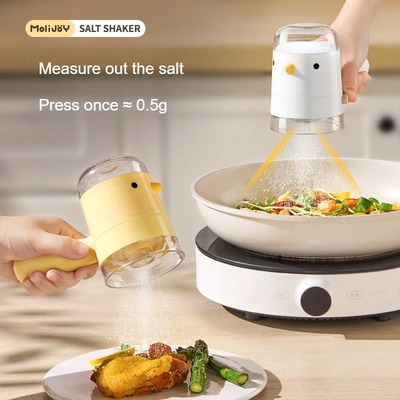 Quantitative Salt Bottle Kitchen Seasoning Storage Dust-proof and Moisture-proof Quantity-controlled Seasoning Can