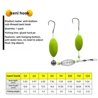 2 Pcs Double Hook Fishing Hair Rigs Hook Suspension Anti Bottom Carp Fishing Hook Pesca Ready Made Carp Rigs Fishing Lure 2