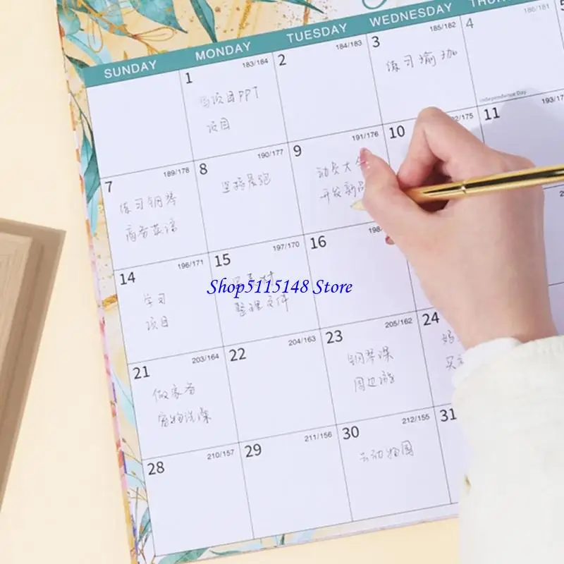 F3MA 2025-2026 벽 교수형 달력 트윈 코일 바인딩 월간 달력 플래너 2025 년 7 월부터 18 개월 캘린더 2026 년