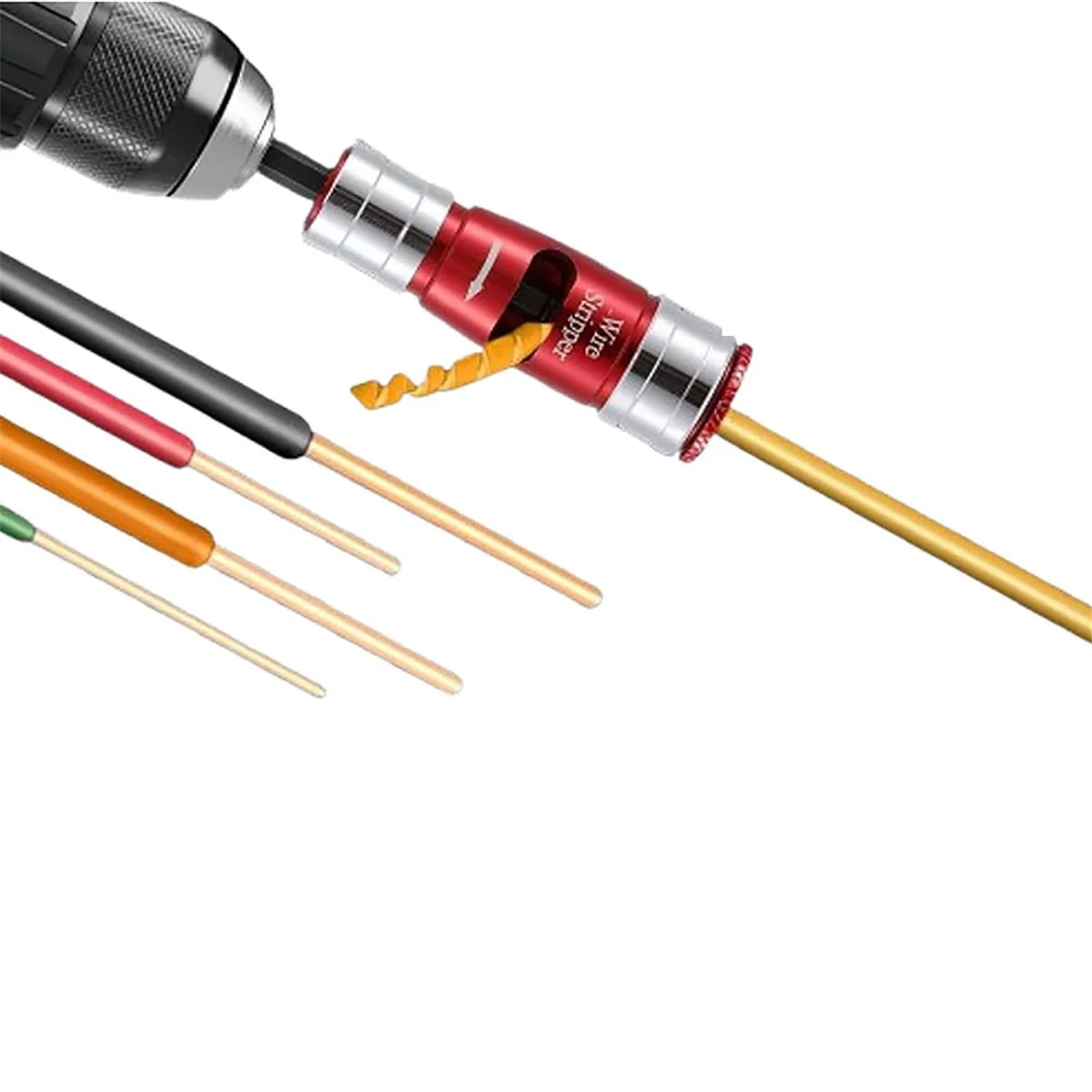 Wire Stripper สําหรับเจาะ, ปอกสายไฟและบิดชุดเครื่องมือสําหรับเจาะ เจาะ Wire Stripper สําหรับ 8/10/12/14/16 AWG