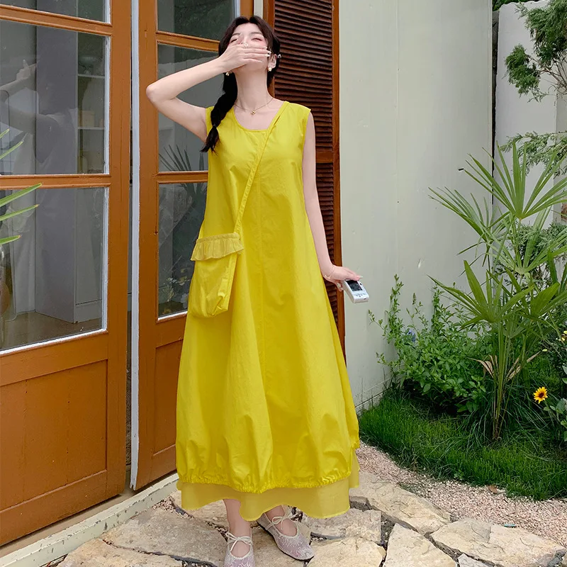 

Летний модный комплект: свободное облегающее платье с круглым вырезом и юбка для женщин, антивозрастной эффект, повседневная спортивная одежда для дам