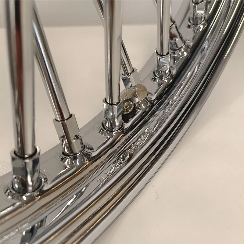 Old Steel 21 Inch Motorcycle Rims Chrome Spokes 21x2.15 21x3 21x3.5 48 Spokes Motorcycle Wheels for Harley