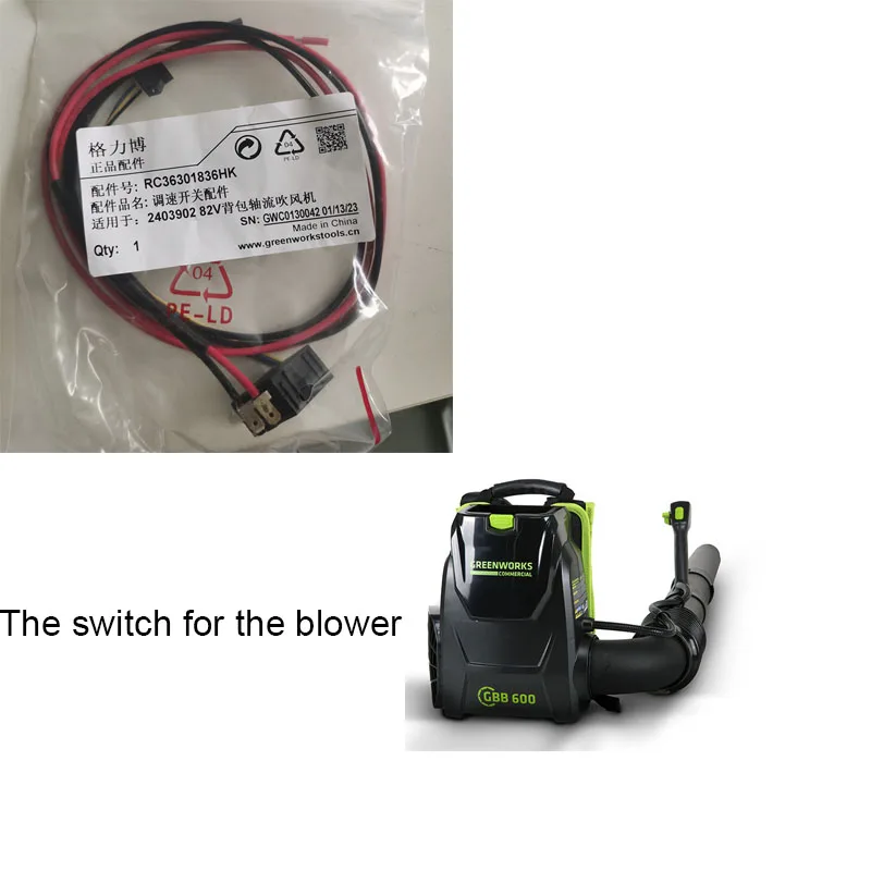 Greenworks-peças Originais para Blower 82v Back Pack