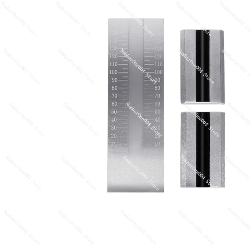 Stainless Steel Scraper Fineness Meter Ink Paint Particle Fineness Test Fine Plate 0-25/50/100/150