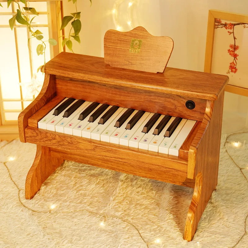 Children\'s Piano Electronic Piano Toys Can Be Played Wooden Baby Little Girl Boy Piano Toys