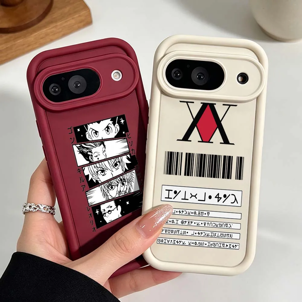 H-Hunter×Hunter Animation Silicone Case For Google Pixel 10 9 8 7 9a 8a 7a Pro XL Eye Ladder Phone Case