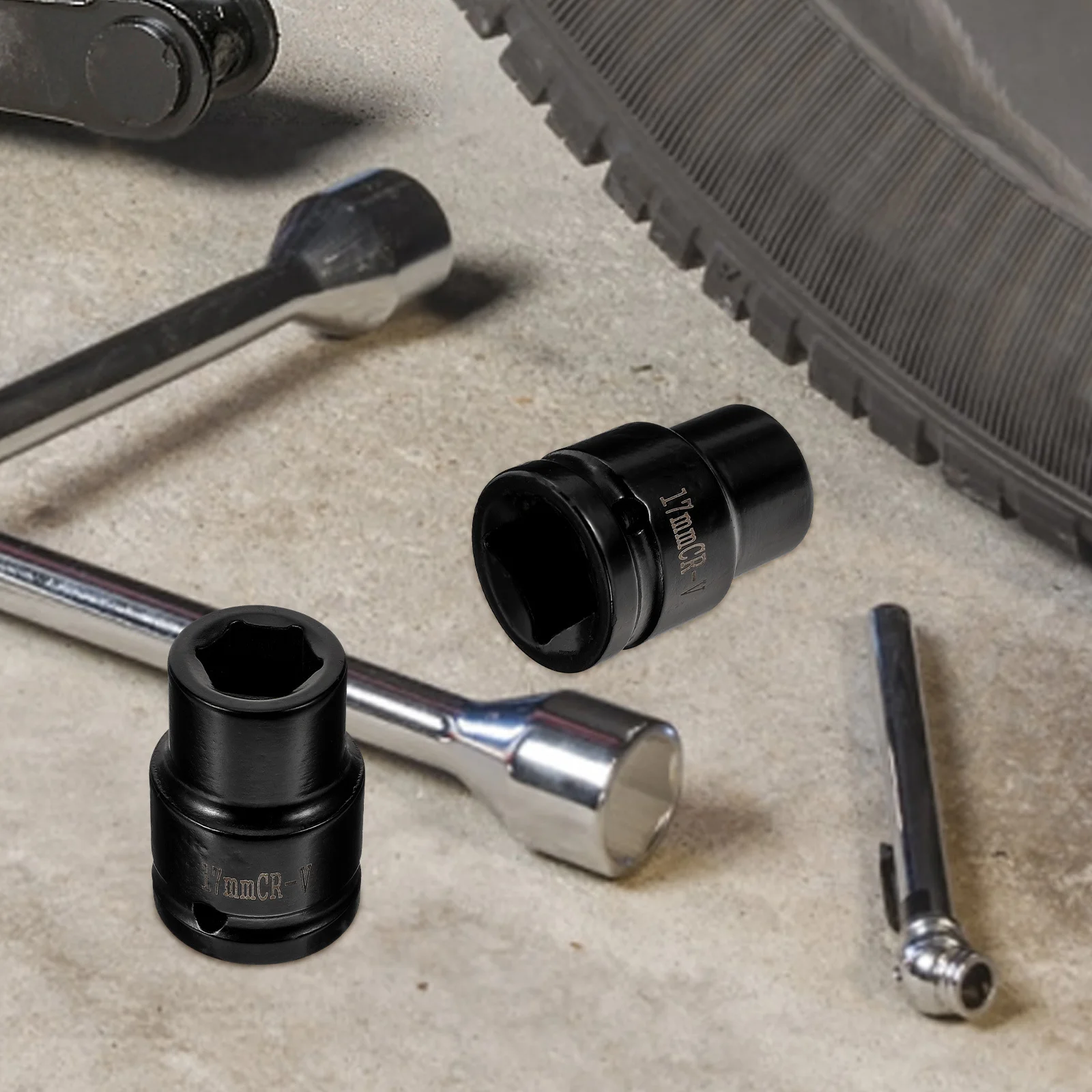 Set di bussole per chiavi elettriche Prese a impatto per carichi pesanti per la riparazione di pneumatici Kit multiutensile Robusto ricambio per prese per punte