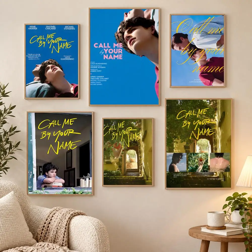 Call Me By Your Name Classic Movie Poster Waterproof HD Modern Peel And Stick Wall Decor Living Room Dorm Garage