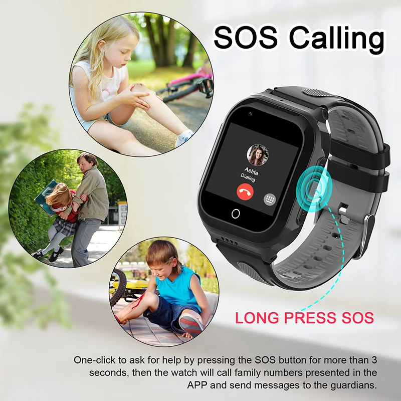 Wonlex smare nézni gyerekek 4G wifi videó Parancskihirdetés camer gyerekeknek smartwatch GPS lokátor kt24splus SOS anti-lost  android8.1 whatsapp