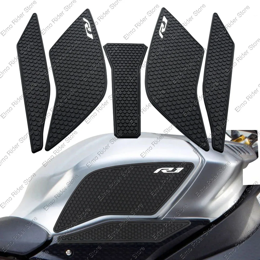 Pour Yamaha YZF R1 R1M YZFR1 YZF-R1 2015 - 2021 Moto Côté Carburant précieux Coussinets Protecteur Autocollants Genou Grip Traction Pad