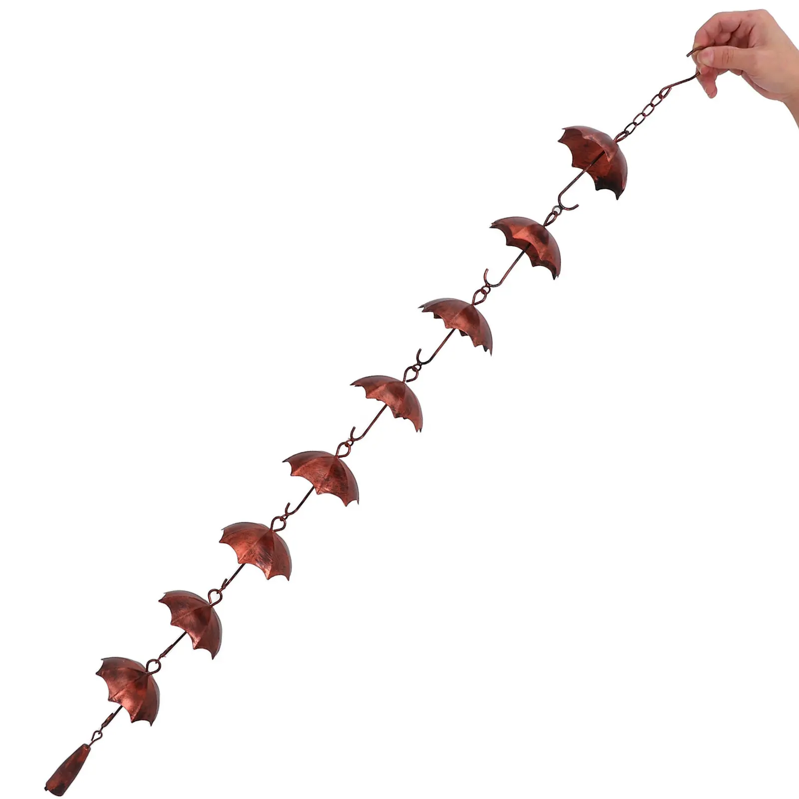 Metal Rain Gutter Chain Decorative Rainwater Chain For Yard Decor Garden Chime Outdoor Balcony Hanging Downspout