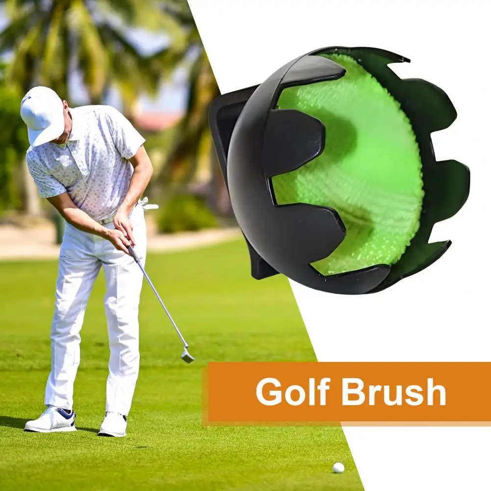 Golf Ball Cleaner Portable Golf Ball Brush with Clip Attachment Golfing Accessories Cleaning Tool for Golfers