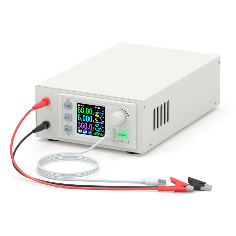 

RK6006-C 60V 6A Variable Battery Charge Digital Control AC to DC Bench Lab Bench Power Supply Switching Regulator