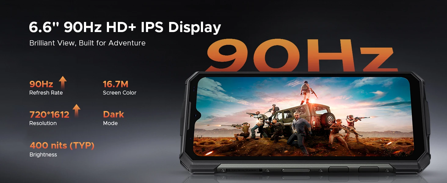 DOOGEE Fire 5 Ultra Rugged Phone 32GB 256GB 13000mAh Battery Helio G81 6.6'' 48MP Camera Camping Light NFC Android 15 Smartphone