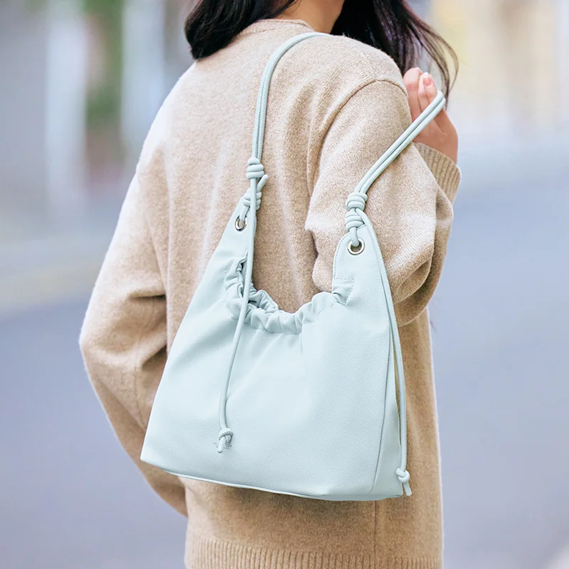 Semir Shoulder Bag Women 2025 New Style Macaron-Colored Crossbody Bag Pleated Cloud-shaped Bag Handbag and Underarm Bag