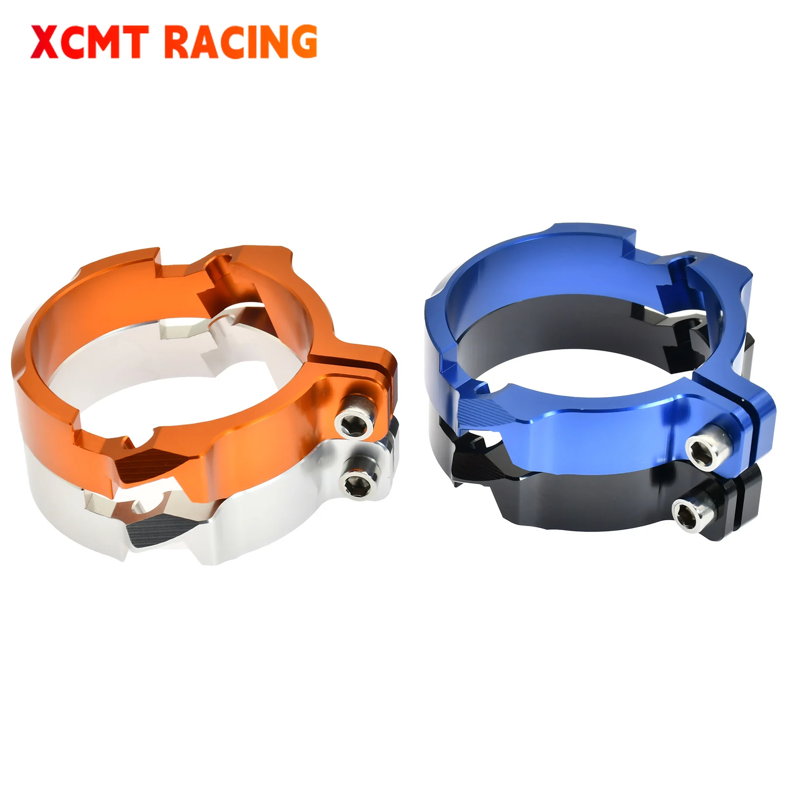 For KTM TPI 2023 EXC 300 200 XC-W Exhaust Tip Muffler Pipe Clamp With Flanges EXC 250 300 XC SX XCW Six Days TPI 2017-2022 2021