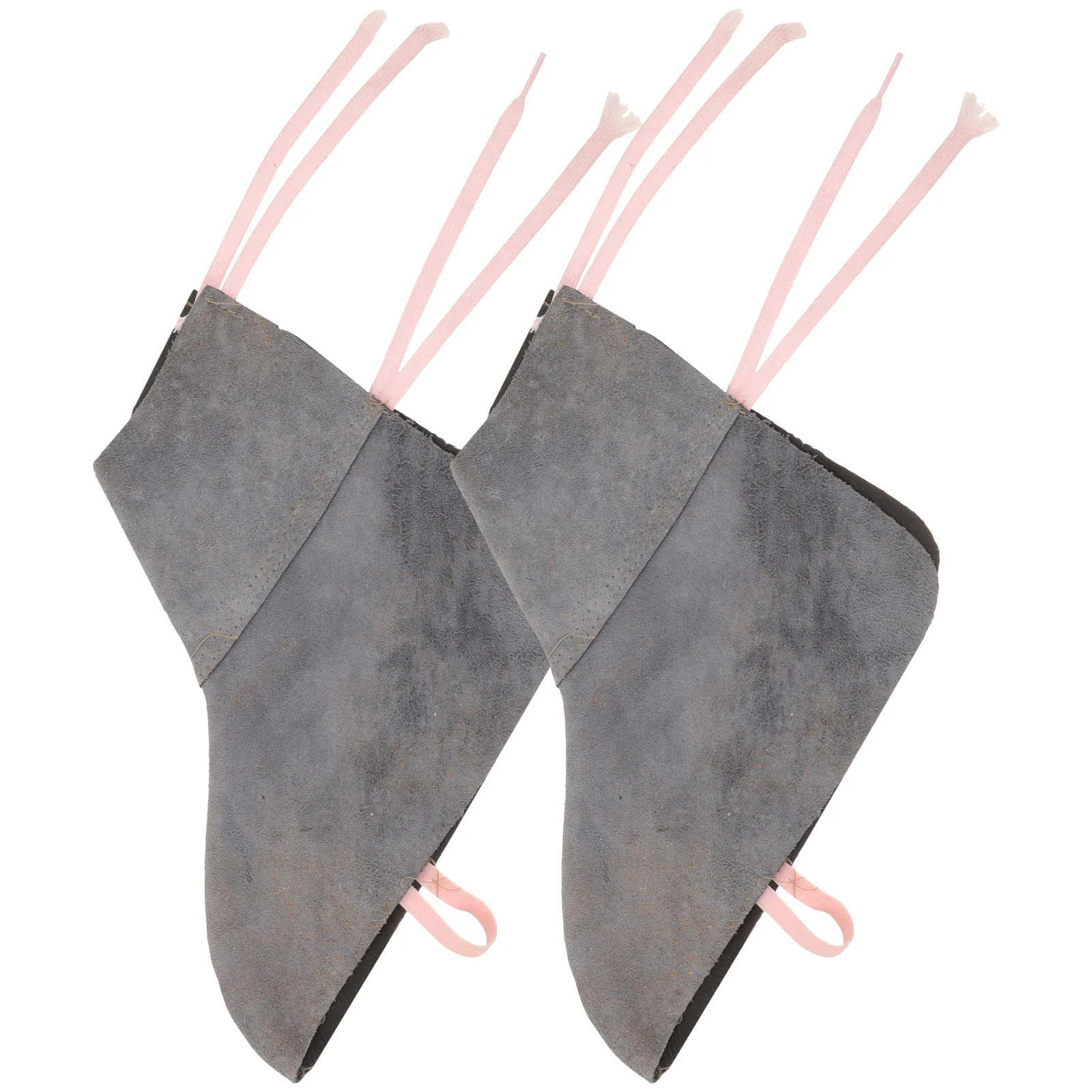 1 زوج لحام أغطية الحذاء جلد البقر عدم الانزلاق الحرارة العازلة شرارة مقاومة تنفس خفيفة الوزن لحام التمهيد حامي للرجال #3