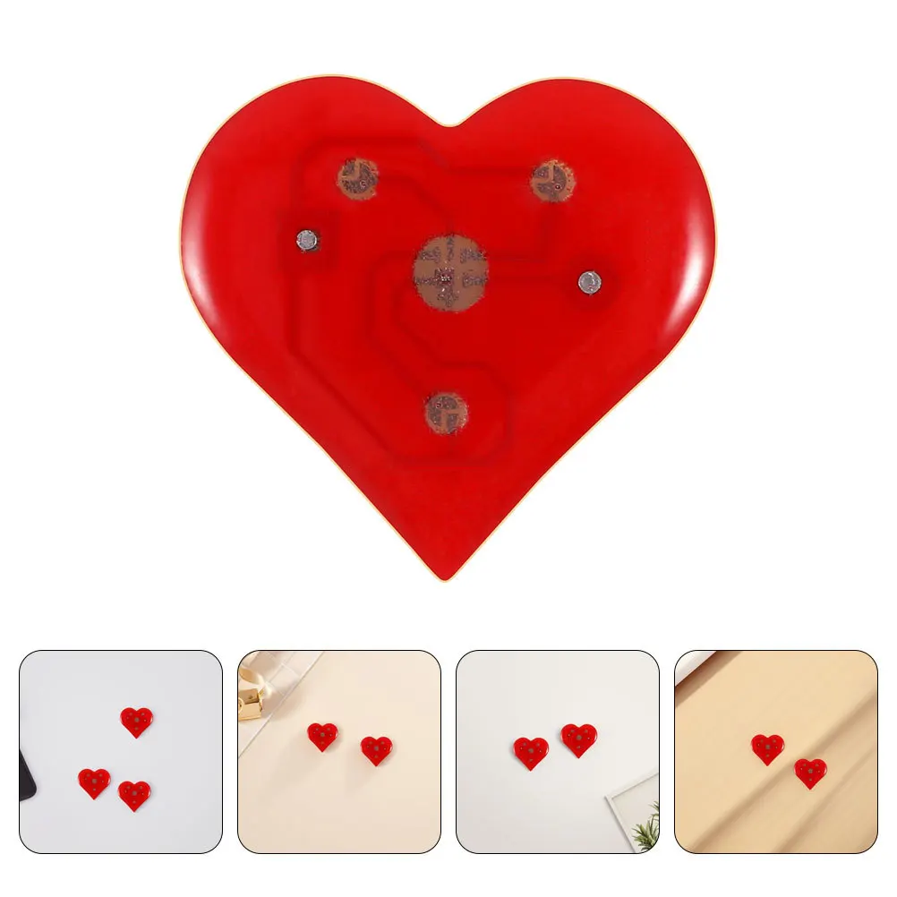 

18Pcs Valentine's Day Heart Brooch Pins Luminous Red Heart Shaped Lapel Pins for Jackets Sweaters Party Costume Accessories