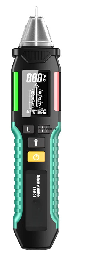 Intelligent induction digital display tester pen voltage measurement on-off test zero live wire multi-function