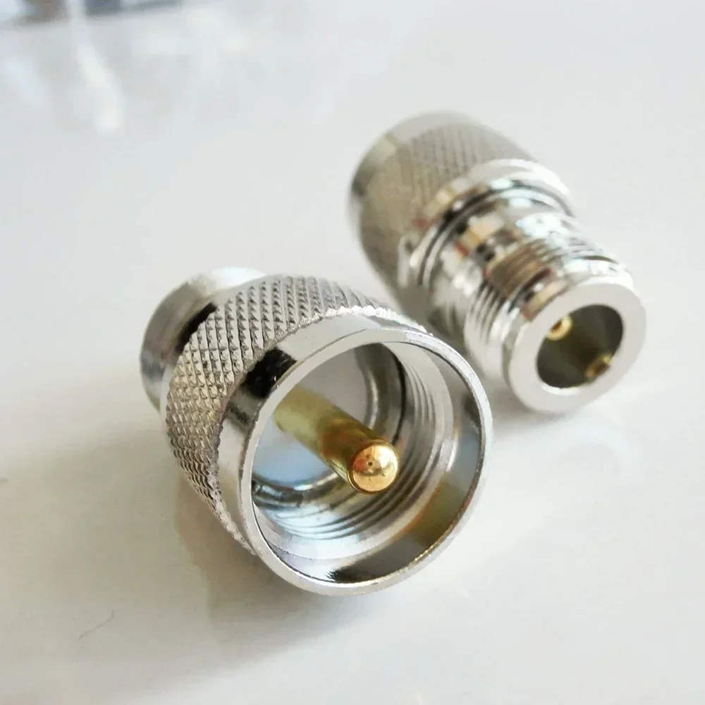 PL259 PL-259 UHF Male Plug To N Type Female RF Connector Adapter Compatible With All N Type And UHF Connectors