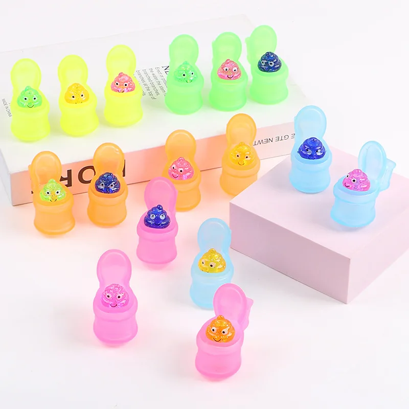 Kawaii squeeze brinquedos, 5pcs, diversão, criativo, novidade, banheiro, banheiro, pressão, engraçado, macio, alívio do estresse