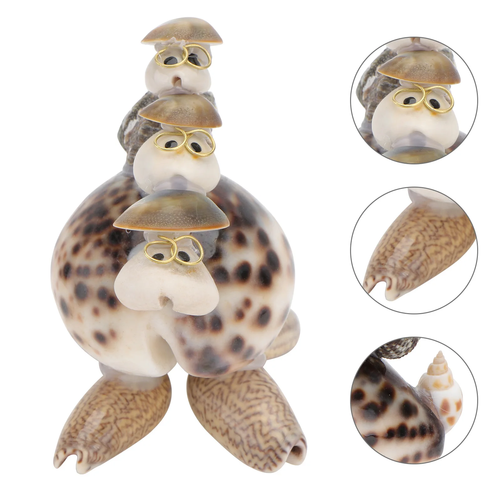 

1Pcs Sea Conch Tortoise Shell Craft Aquarium Prop Fish Tank Ornament Landscape Decoration Fade Resistant Water Proof