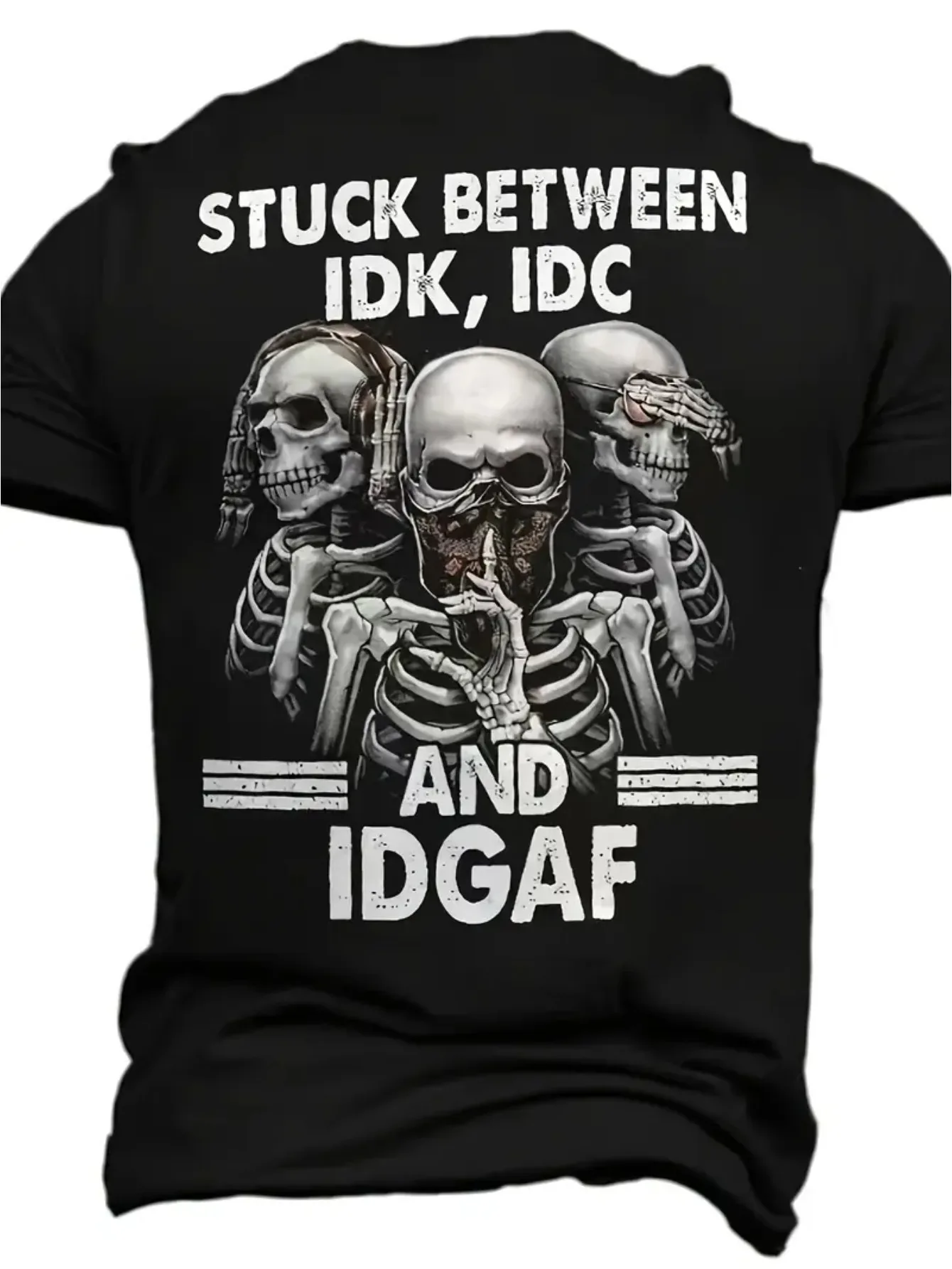 Men's 3D Digital T-Shirt with Back Print 