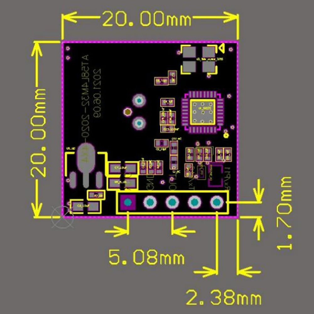5.8GHz Radar Modules LD016 Human Motion Sensor 0.1-30m range Distance Time Detection Low Power Supply 5PIN