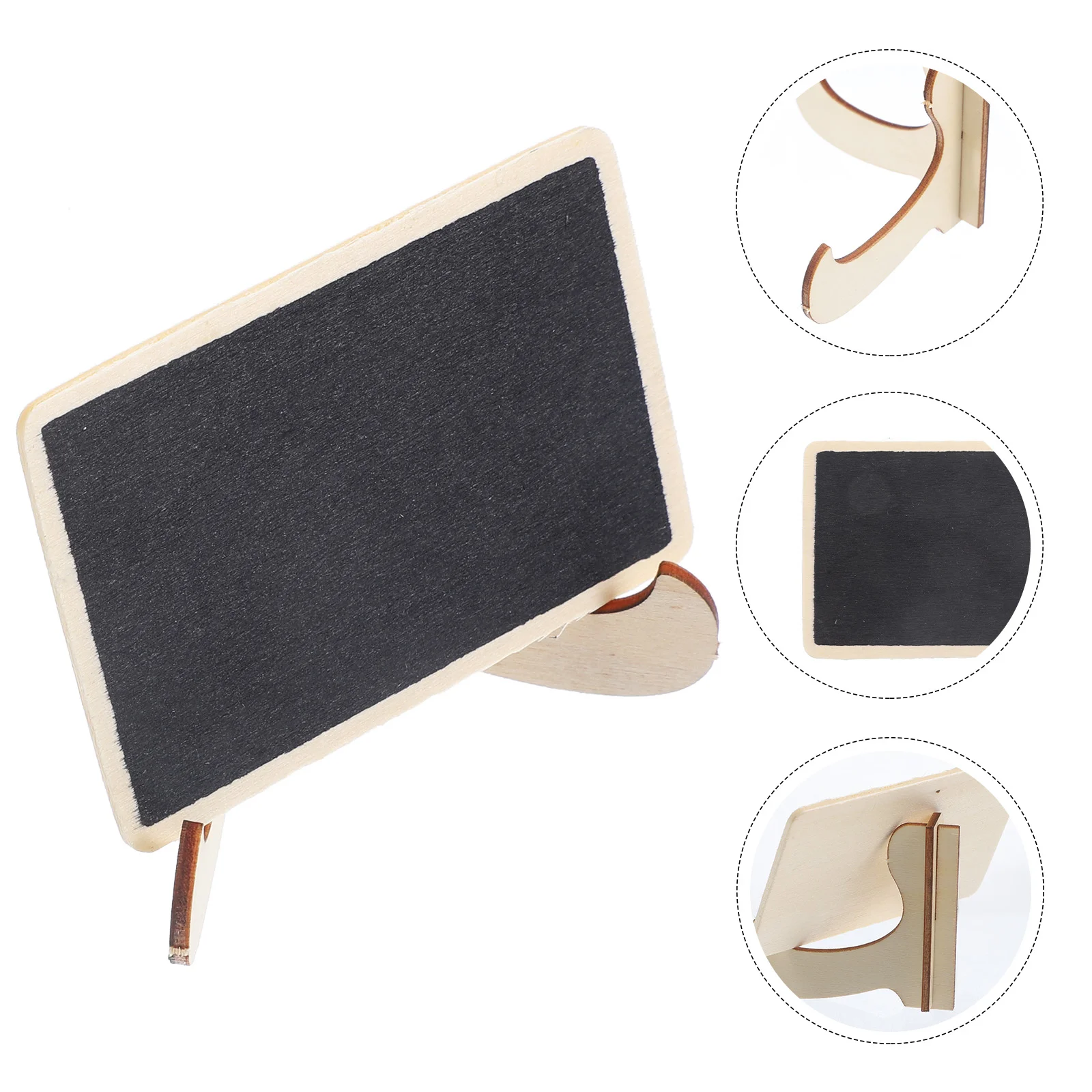 

Wooden Double Sided Hanging Blackboard Sign Memo Information 2pcs Packaged Mini Whiteboard Small Erase Chalk