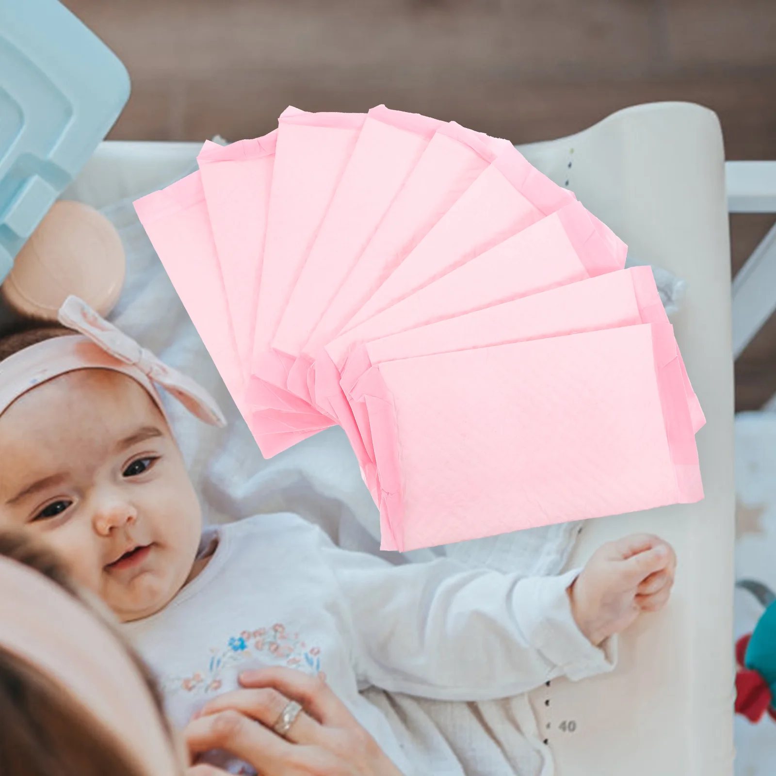 20 Uds. Colchón para cuna, almohadillas para cama para incontinencia, pañales para bebé, portátil, para recién nacidos y niños pequeños